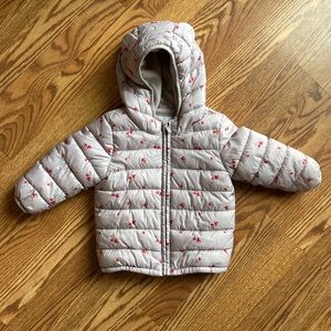 Old Navy Floral Puffer 18-24 months